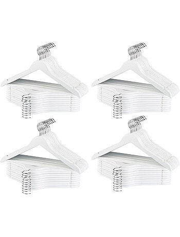 Max home pack de 80 cintres en bois blanc