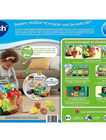 Maxi camion poubelle recyclo'formes