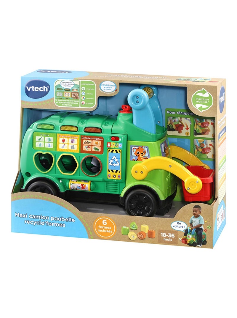 Maxi camion poubelle recyclo'formes Multicolore - Kiabi