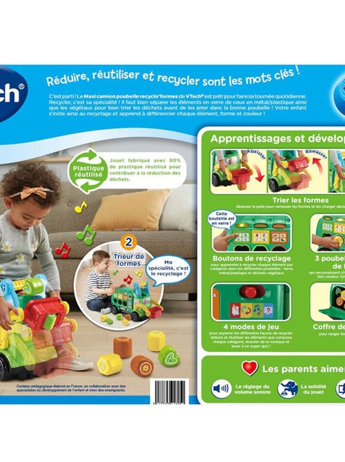 Maxi camion poubelle recyclo'formes - Kiabi