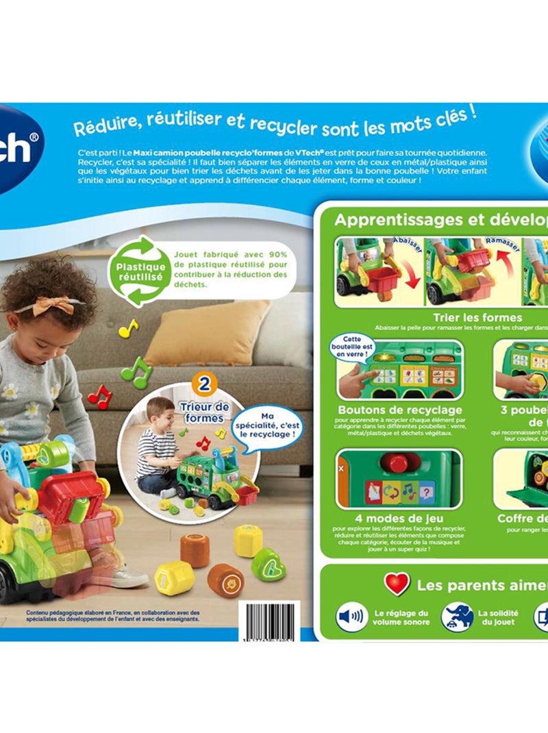 Maxi camion poubelle recyclo'formes Multicolore - Kiabi