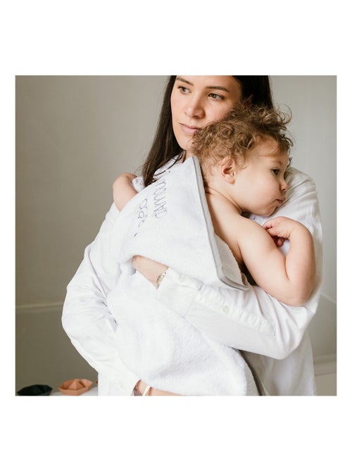 Maxi cape de bain 100x100 cm Bébé d'amour - Kiabi