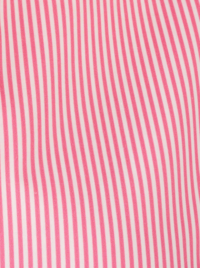 Maxi-chemise popeline rayée - Damart Rose - Kiabi