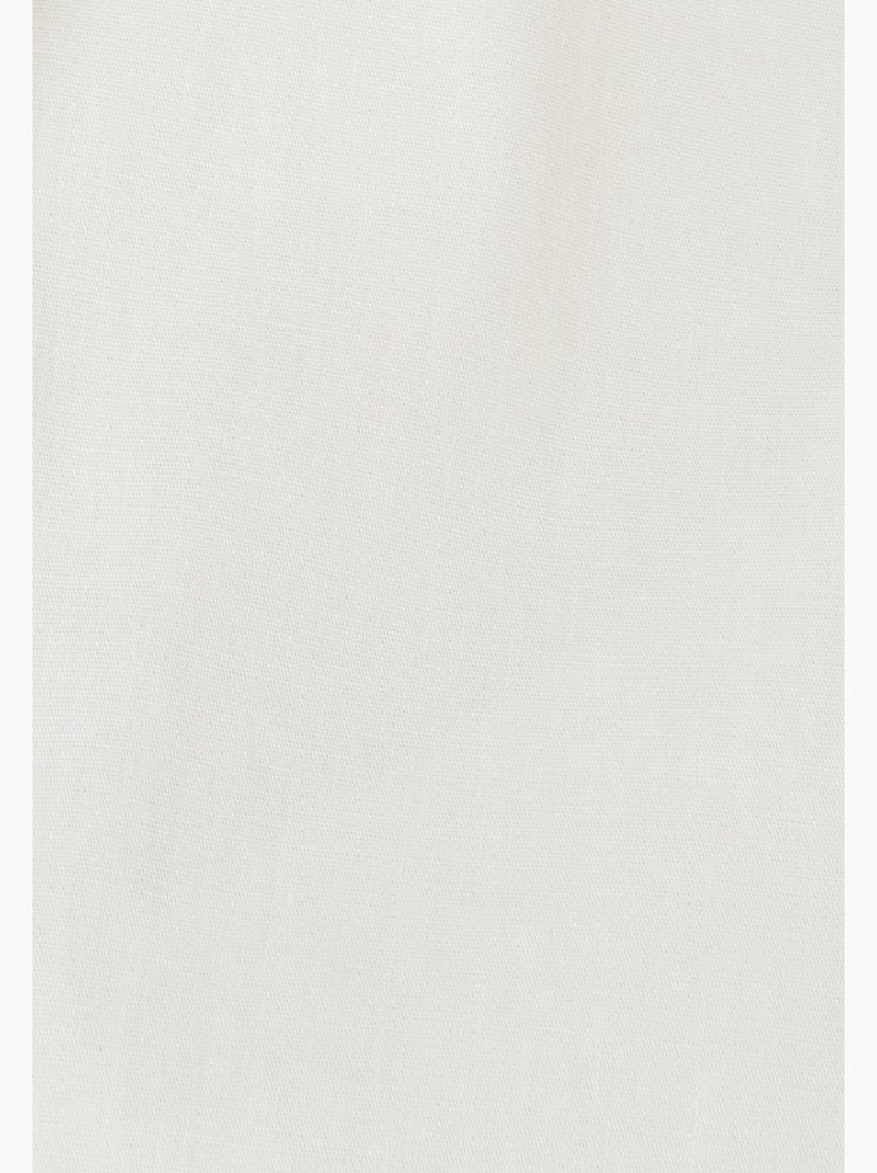 Maxi-chemise popeline unie - Damart Blanc - Kiabi