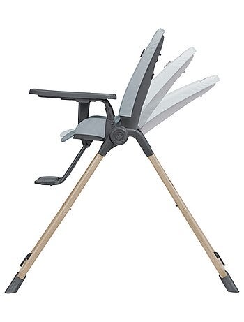 MAXI-COSI Ava Chaise haute bébé, ultra compacte, légère, de la naissance à 3 ans, Beyond Grey Eco