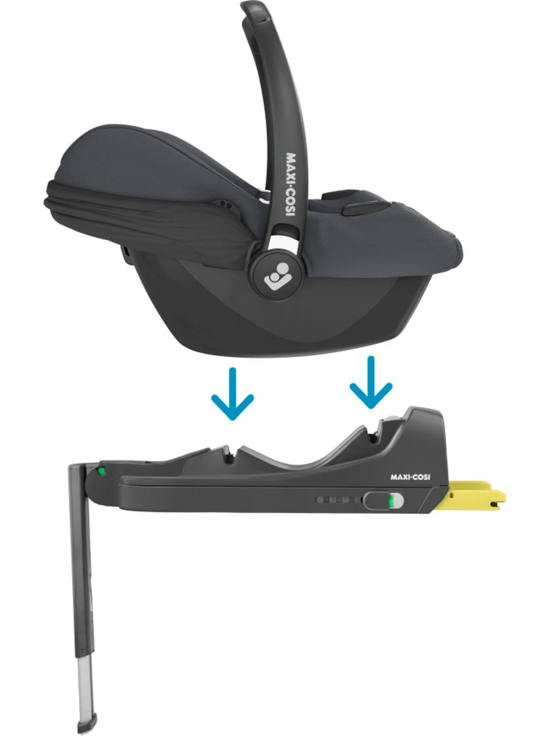 Maxi-Cosi CabrioFix i-Size + Embase, Siège Auto Bébé, 0 à 12 mois, 12 kg max., Siège Auto ISOFIX Gris foncé - Kiabi