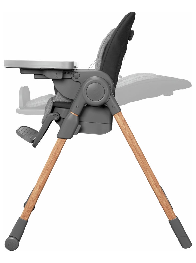 MAXI-COSI Chaise Haute Minla, évolutive, 6 positions, de la naissance à 6 ans Gris Gris anthracite - Kiabi