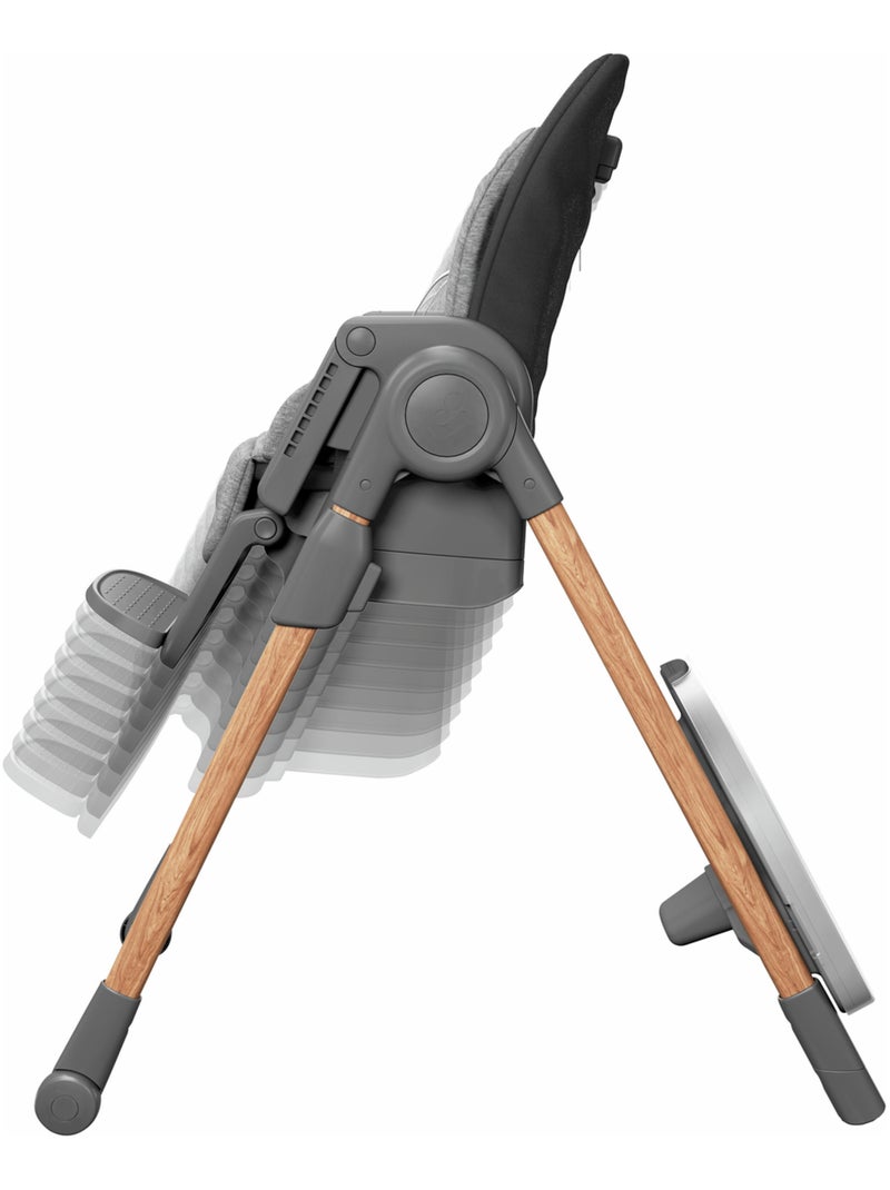 MAXI-COSI Chaise Haute Minla, évolutive, 6 positions, de la naissance à 6 ans Gris Gris anthracite - Kiabi