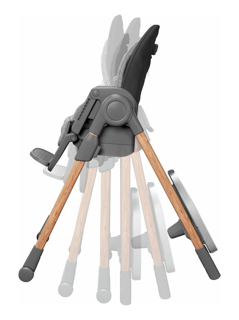 MAXI-COSI Chaise Haute Minla, évolutive, 6 positions, de la naissance à 6 ans Gris Gris anthracite - Kiabi