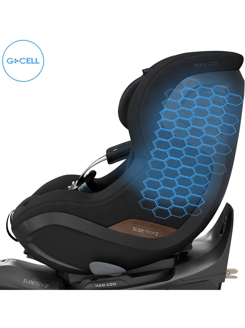 Maxi-Cosi Pearl Slide Pro coulissant et pivotant Noir Noir - Kiabi