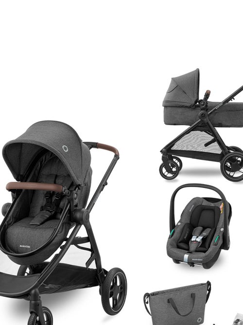 MAXI-COSI Poussette 3 en 1 ZeliaS iSize-Nacelle+Siège auto Cabriofix S iSize+Sac à langer - Kiabi