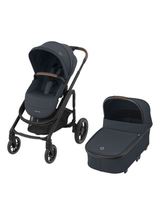 MAXI-COSI poussette Duo combinée Plaza Plus, 0 à 4 ans (22kg), Nacelle incluse