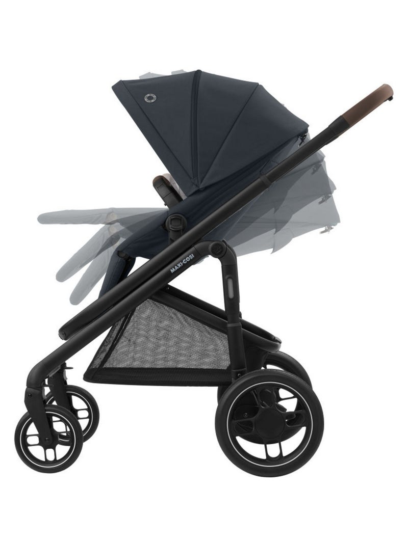 MAXI-COSI poussette Duo combinée Plaza Plus, 0 à 4 ans (22kg), Nacelle incluse Gris - Kiabi
