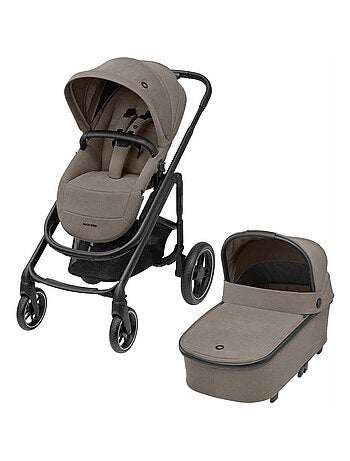 MAXI-COSI poussette Duo combinée Plaza Plus, de 0 à 4 ans (22kg), Nacelle incluse