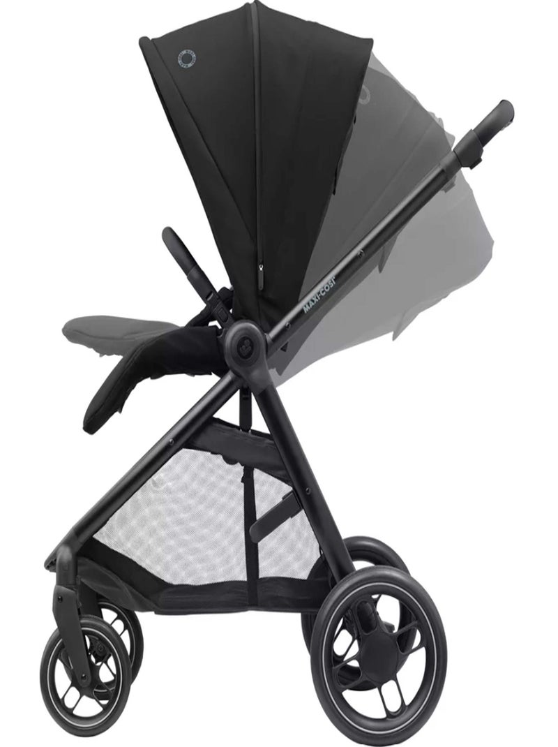 MAXI-COSI Poussette Street Plus avec nacelle,0 à 4 ans, Confortable et Polyvalente Noir - Kiabi