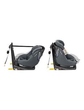 Maxi cosi siège auto axissfix, group 0+/1, pivotant, i-size, de 4 mois à 4 ans, authentic graphite
