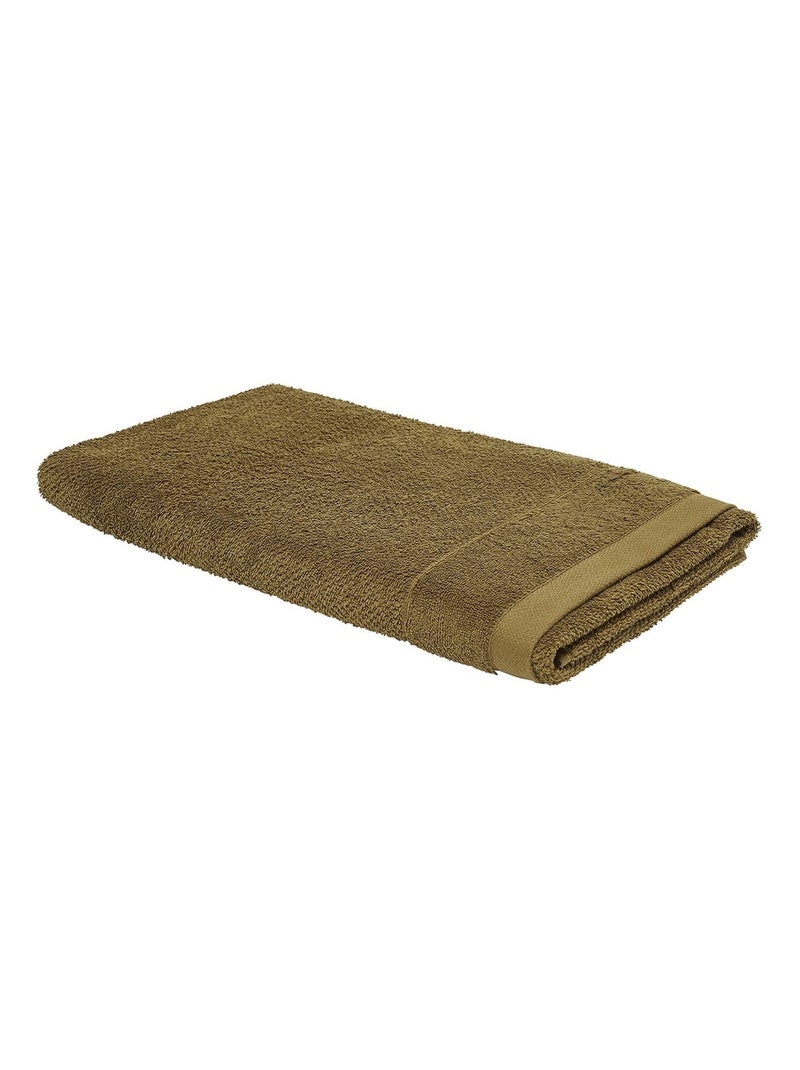 Maxi drap de bain - 100% coton BIO Marron - Kiabi