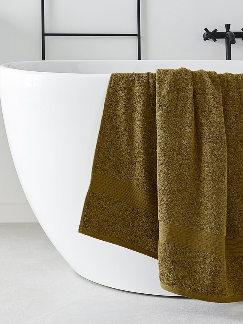 Maxi drap de bain 90 x 150 cm bronze - Kiabi
