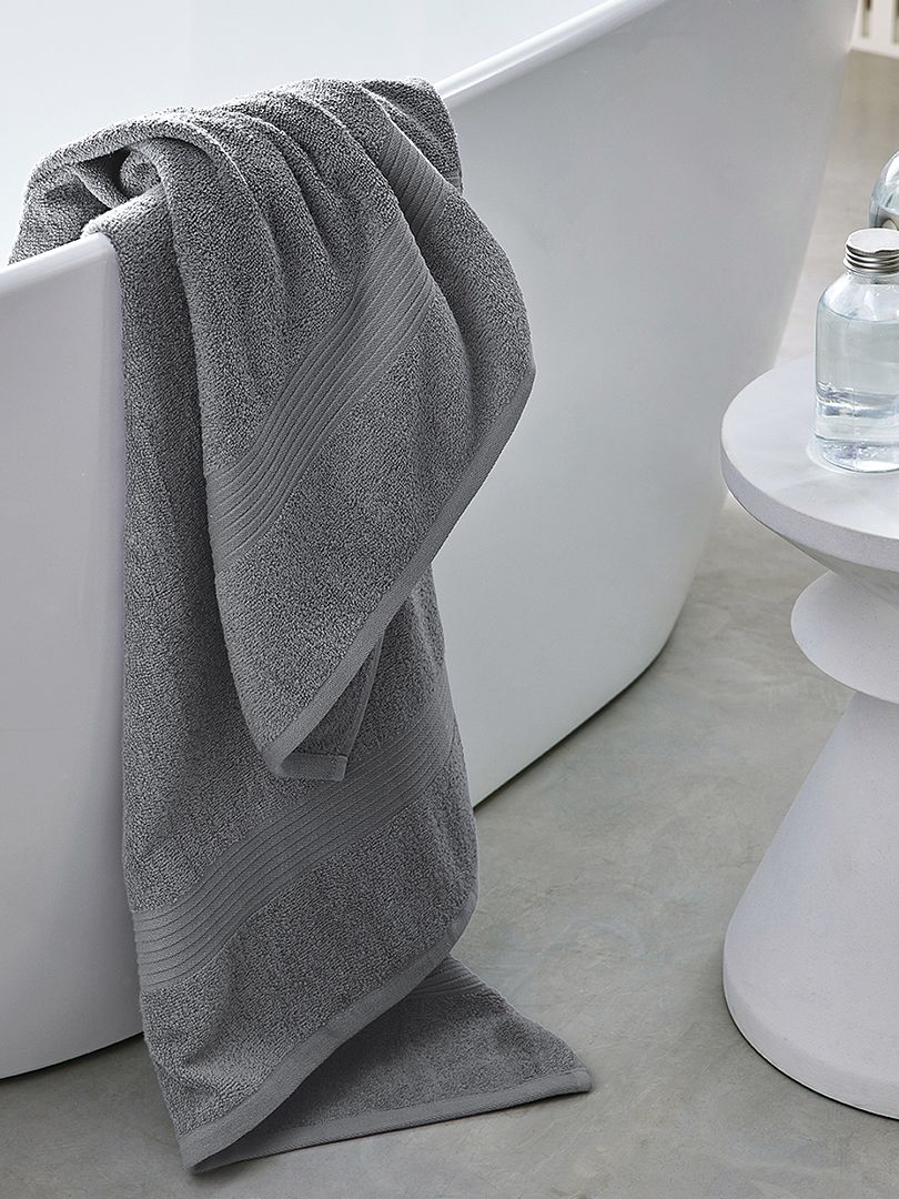 Maxi drap de bain 90 x 150 cm gris - Kiabi