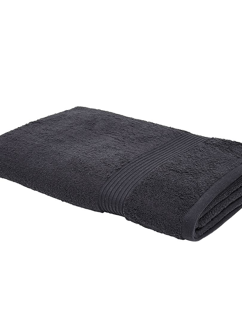 Maxi drap de bain 90 x 150 cm noir - Kiabi