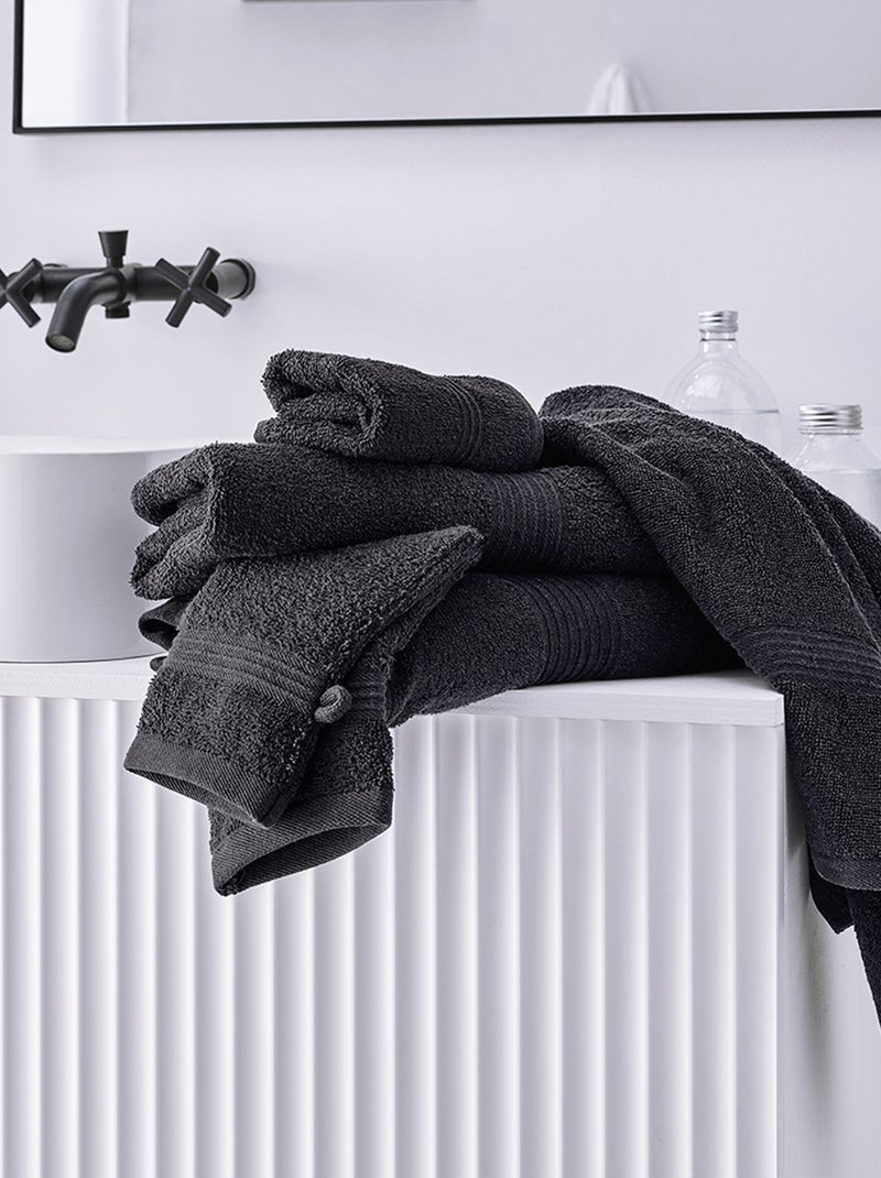 Maxi drap de bain 90 x 150 cm noir - Kiabi