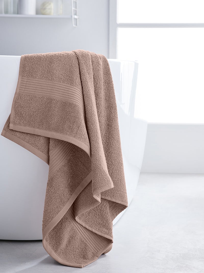 Maxi drap de bain 90 x 150 cm rose sable - Kiabi