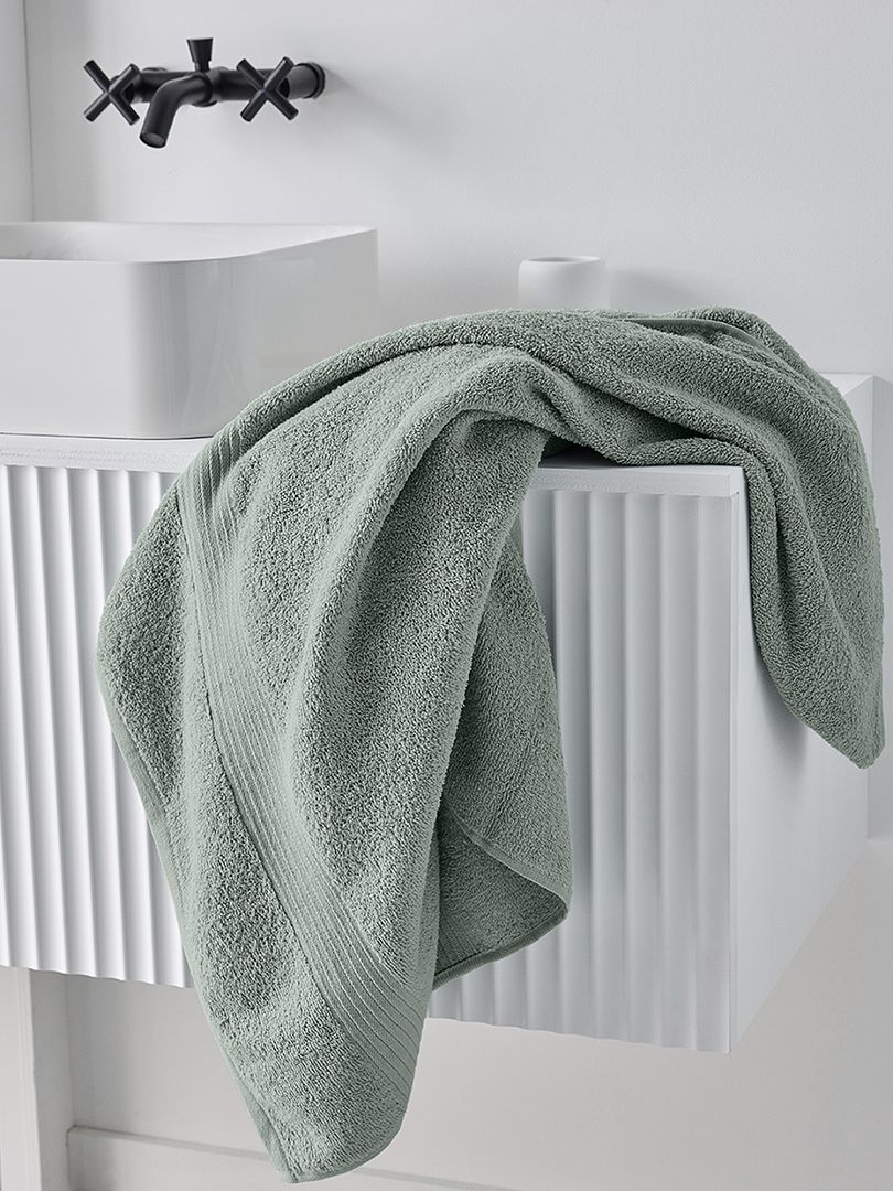 Maxi drap de bain 90 x 150 cm vert d'eau - Kiabi