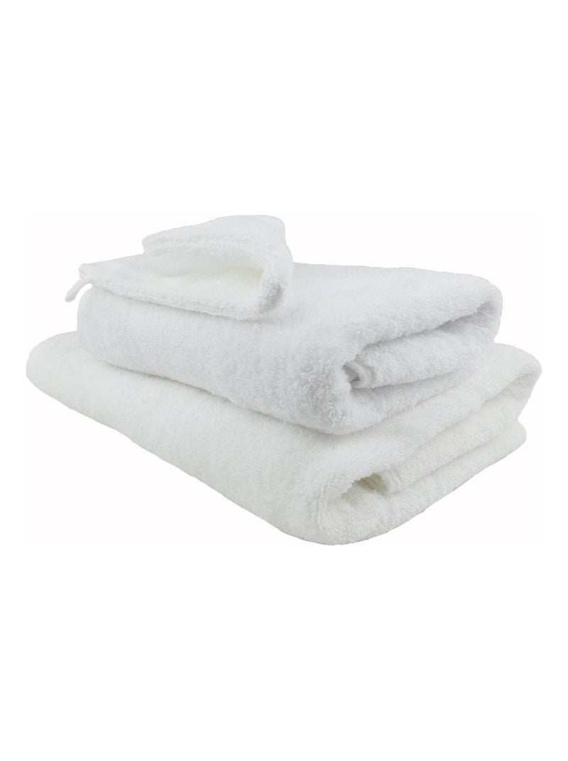Maxi drap de bain coton bouclette éponge ESSENTIELLE Blanc - Kiabi