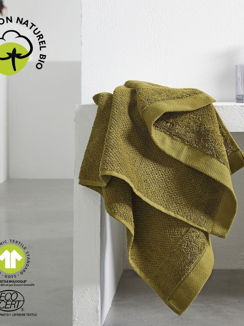 Maxi drap de bain en coton BIO Marron - Kiabi