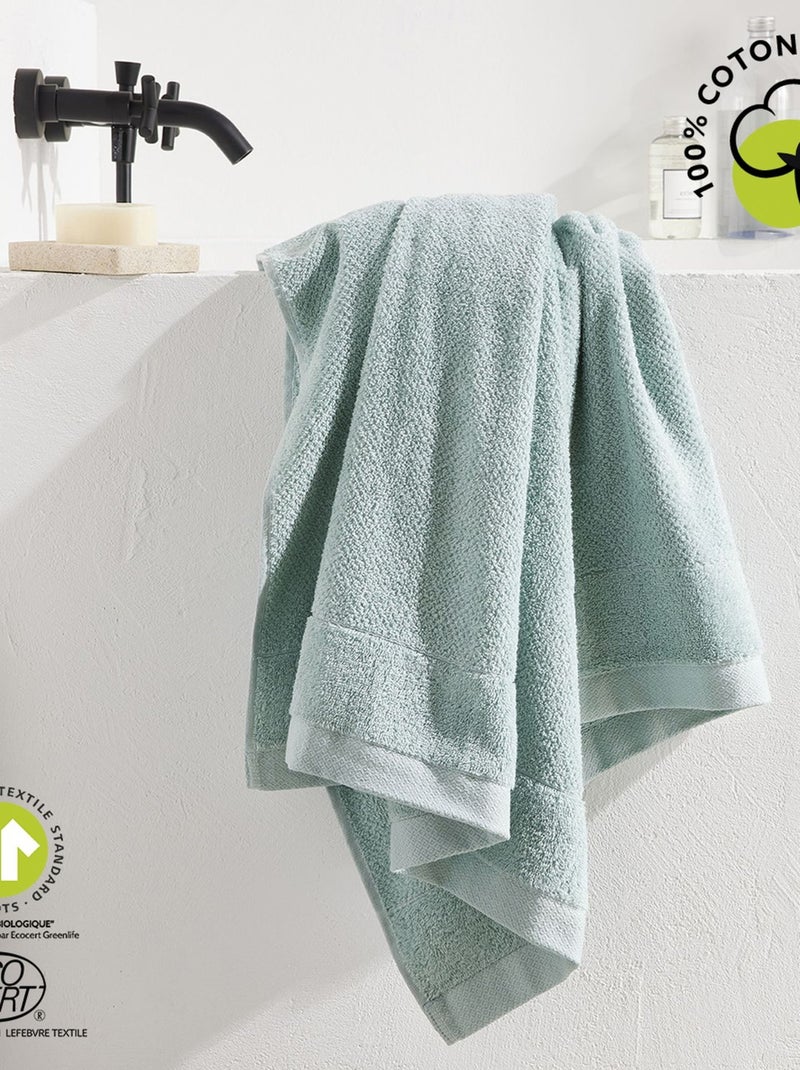 Maxi drap de bain en coton BIO Vert - Kiabi