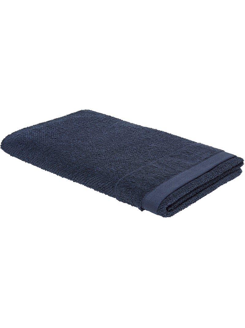 Maxi drap de bain uni BIO ORGANIC Bleu marine - Kiabi