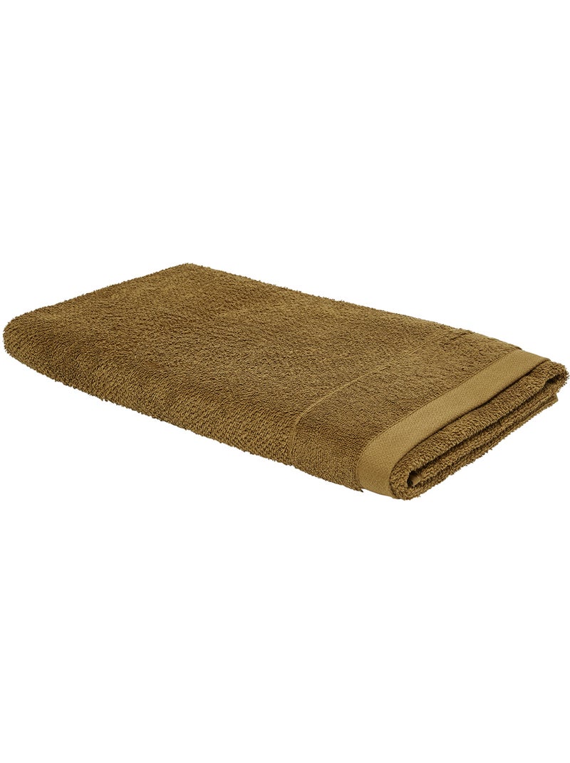 Maxi drap de bain uni BIO ORGANIC Bronze - Kiabi