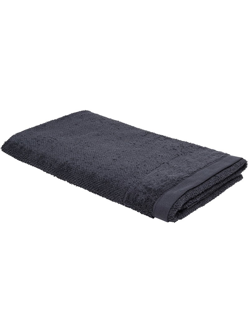 Maxi drap de bain uni BIO ORGANIC gris anthracite - Kiabi