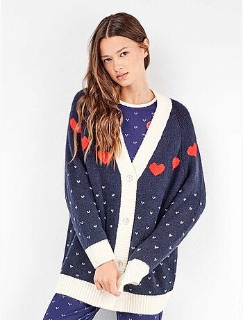 Maxi gilet en tricot