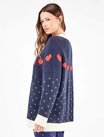 Maxi gilet en tricot