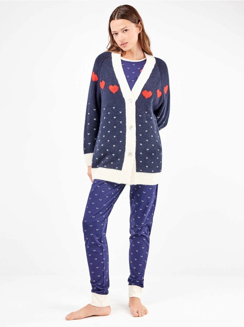 Maxi gilet en tricot Multicolore - Kiabi