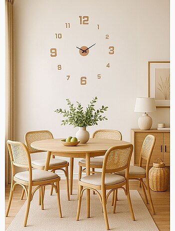 Maxi horloge murale en bois, à installer - Afibel