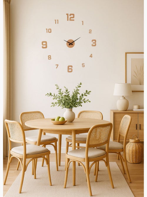 Maxi horloge murale en bois, à installer - Afibel - Kiabi