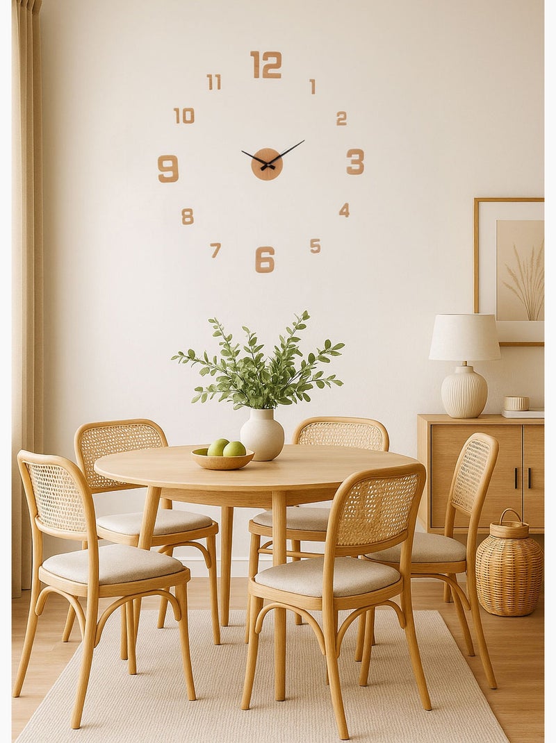 Maxi horloge murale en bois, à installer - Afibel Bois naturel - Kiabi