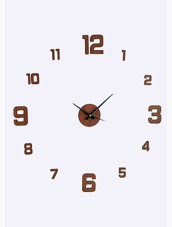 Maxi horloge murale en bois, à installer - Afibel