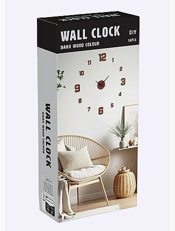 Maxi horloge murale en bois, à installer - Afibel
