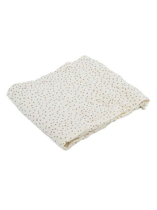 Maxi lange bébé en mousseline à pois - Kiabi