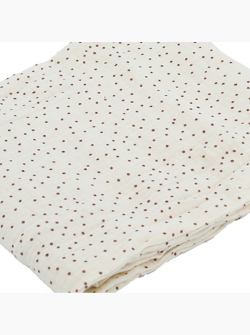 Maxi lange bébé en mousseline à pois Ecru - Kiabi