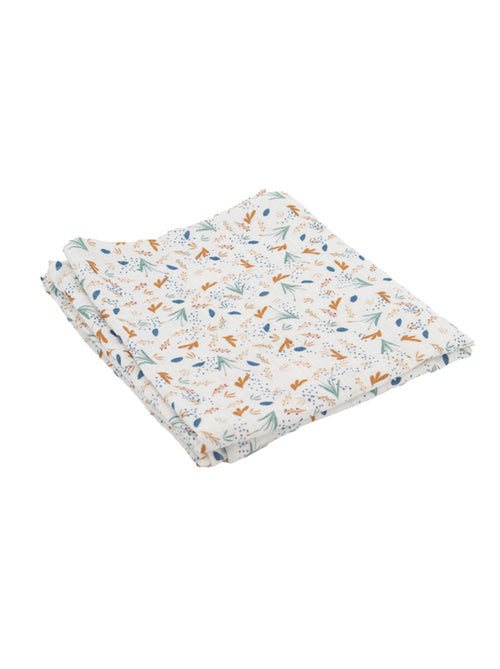 Maxi lange bébé en mousseline motif végétal - Kiabi Maxi lange bébé en mousseline motif végétal - Kiabi