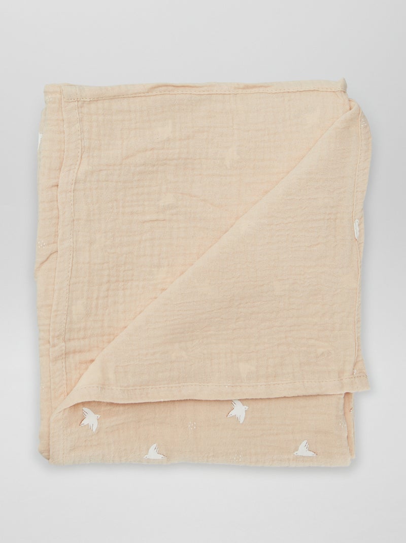 Maxi lange en coton Beige - Kiabi