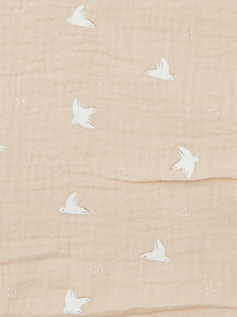 Maxi lange en coton Beige - Kiabi