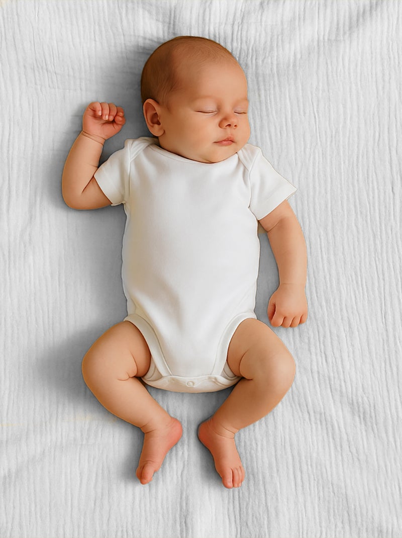 Maxi Lange en Coton Bio Blanc - Kiabi