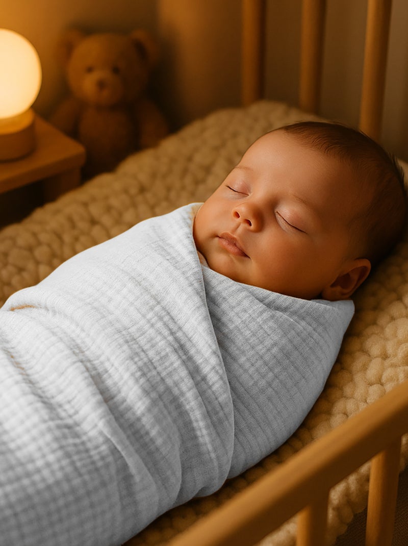 Maxi Lange en Coton Bio Blanc - Kiabi