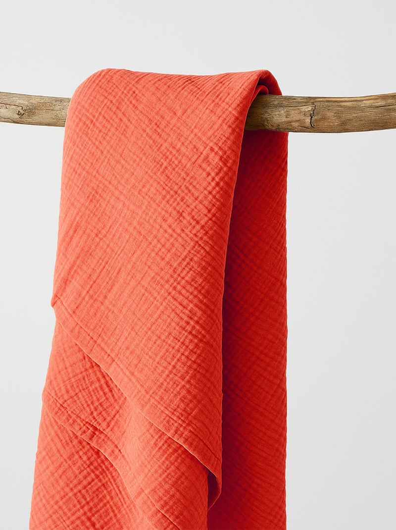 Maxi Lange en Coton Bio Rouge - Kiabi