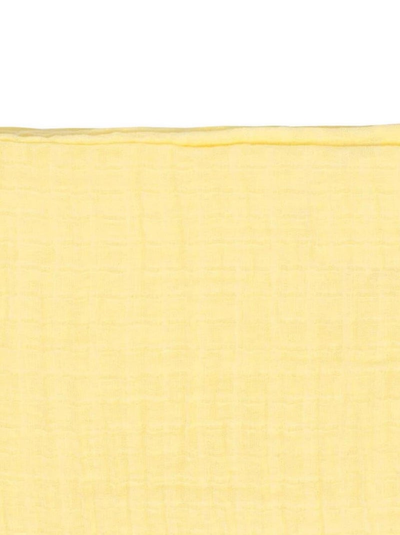 Maxi lange en gaze de coton, 100% Jaune - Kiabi